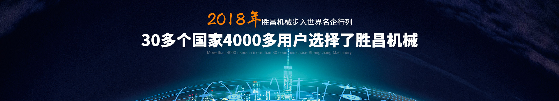 30多個國家4000多用戶選擇了勝昌機(jī)械